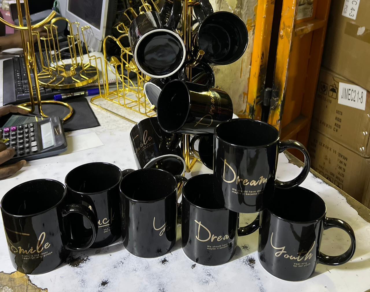 Ceramic Coffee Mugs-6pcs | Durable and Elegant